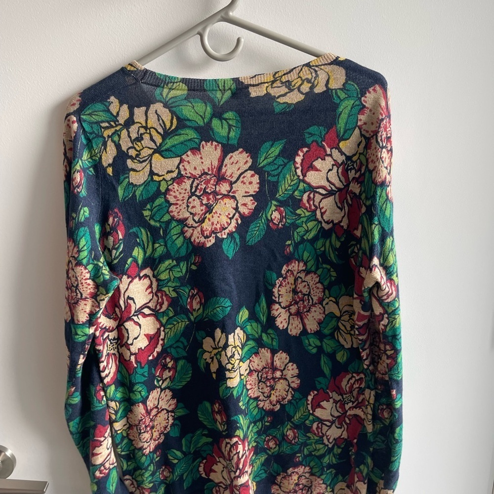 6397 Floral Print Women's Top Linen - Picture 5 of 5